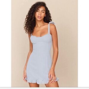 Reformation Christine Dress in baby blue sz 2P